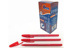 Ручка кулькова 555-А червона Josef otten/50уп,1400бл,2800ящ