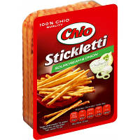 Соломка Chio Stickletti солона зі смаком сметани та цибулі 80 г (5997312762465)