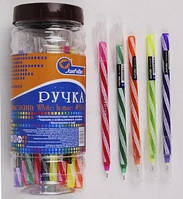 Ручка масляна No 573 Josef Otten Spin 2*2 синя в банці 0,6 мм mix уп 30 шт.