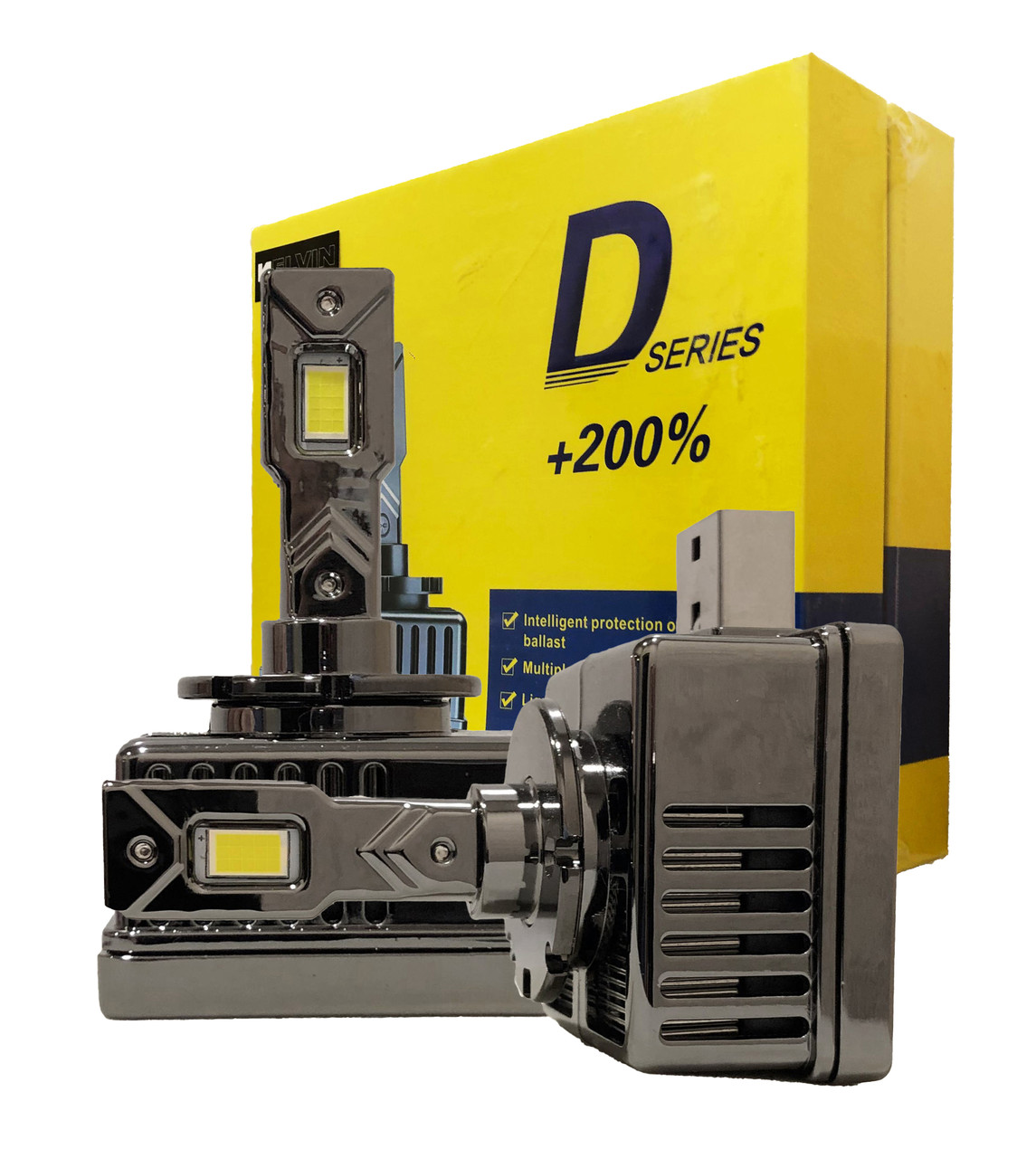Світлодіодні LED-лампи D1S KELVIN 65W 8000 Lm 6000K Лед замість ксенона