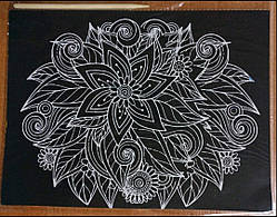 Гравюра No10216 картонна з кольоровим фоном (19,7*26,6см)