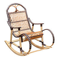 Крісло качалка плетена із ротангу