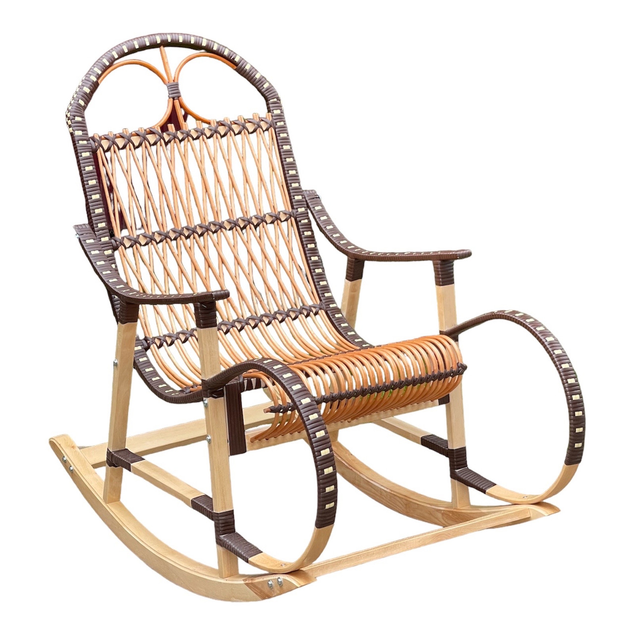 Кресло качалка плетеная из ротанга - фото 1 - id-p2006036309