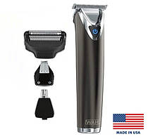 Тример для окантовки і стрижки бороди Wahl Stainless Steel Advance, титановий (9864-600T)