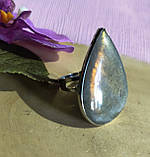 Шикарний персень із пурпуровим лабрадором, фото 5