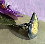 Шикарний персень із пурпуровим лабрадором, фото 2