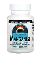 Марганец Source Naturals MANGANESE 10 mg 250 таблеток