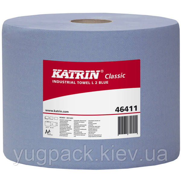 Паперові протирочні рушники Katrin Classic XXL 3 Blue Laminated (сині) (cell, rec)