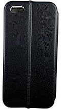Чохол книжка Elegant book для Apple iPhone 5/5S/SE чорний, фото 3