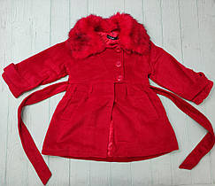 Пальто для дівчинки 122, Красный
