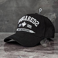 Dsquared2 Icon крутая черная кепка бейсболка коттон модная брендовая Дискваред