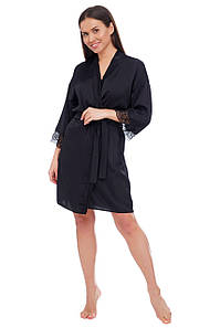 Жіночий короткий шовковий халат Martelle Lingerie 201