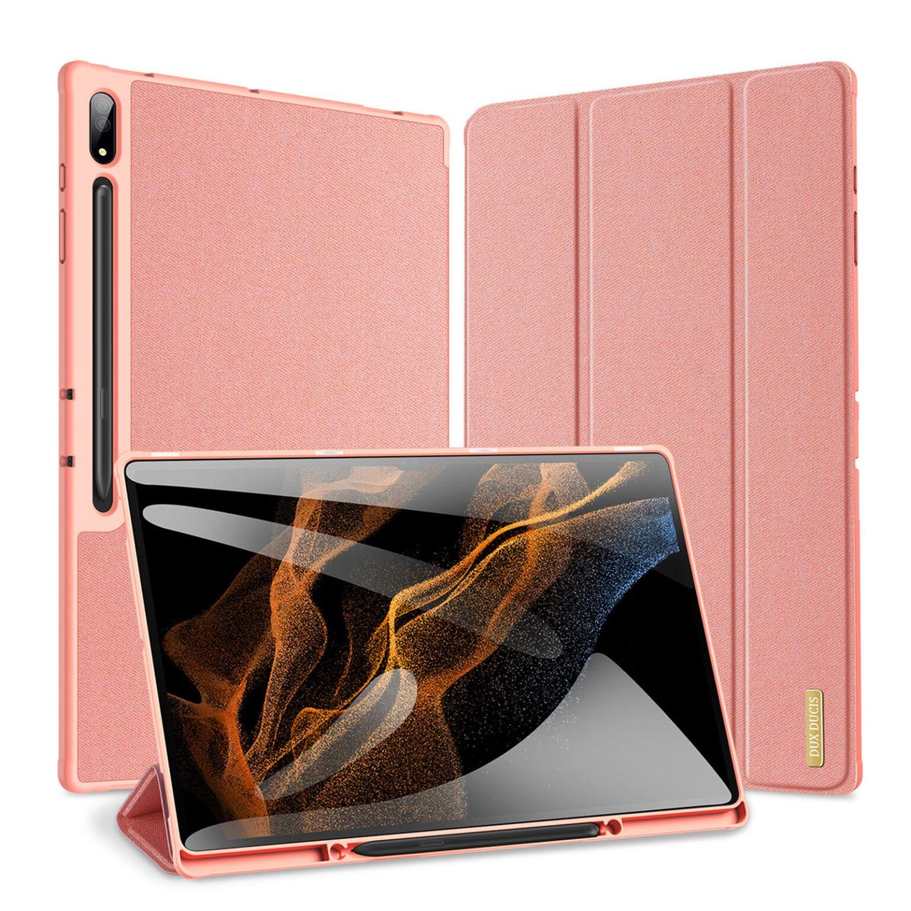 Чохол книжка DUX DUCIS Domo Series для Samsung Galaxy Tab S10 Ultra / S9 Ultra 14.6'' X910/X916B Pink