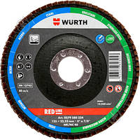 Круг лепестковый WURTH RED LINE 125 ММ P40