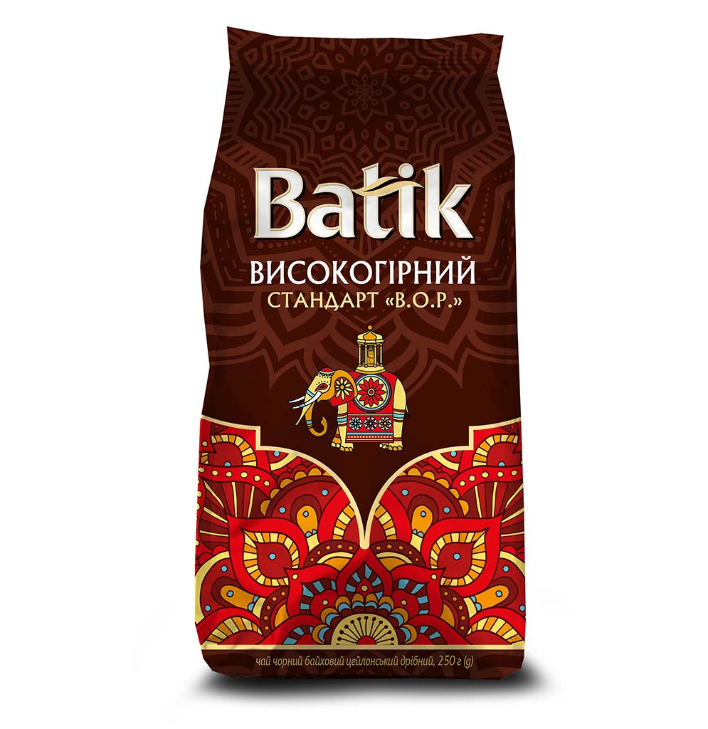 Batik чай чорний цейлонський листовий Високогірний 250 грамів