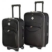Набір валіз Bonro Style 2 шт текстильні дорожні на колесах чорний 42400024