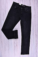 Утеплені зимові класичні чорні класичні жіночі джинси БАТАЛИ