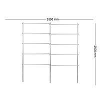 Опора для растений Шпалера садовая 2500*3500 (D24)