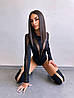 Боді жіноче з біфлексу зі вставками із сітки Sb1269, фото 8