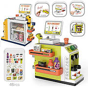 Супермаркет дитячий, Масазин, каса ( 46 деталей, сканер, звук, світло, сканер)