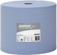 Нетканий протиральний матеріал Katrin Plus Poly Roll X L Blue (cellulose)