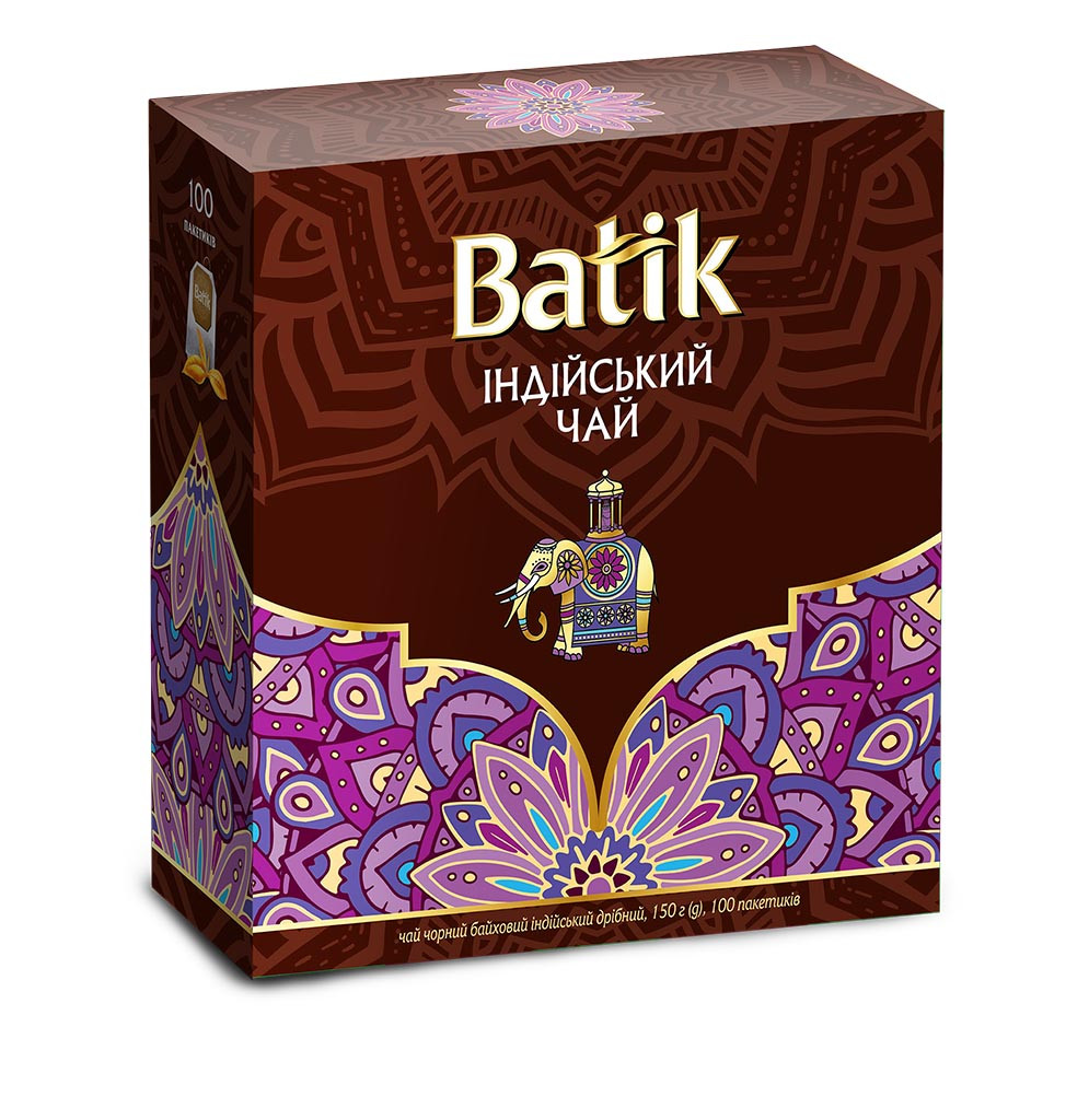 Чай Batik чорний Індійський пакетований 100*1,5 г
