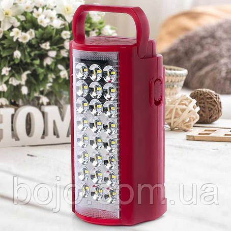 Ліхтар переносний світлодіодний ALMINA (alfarid) 2606L з повербанком 220V1 Червоний БЕЗ АККУМУЛЯТОРА, фото 1