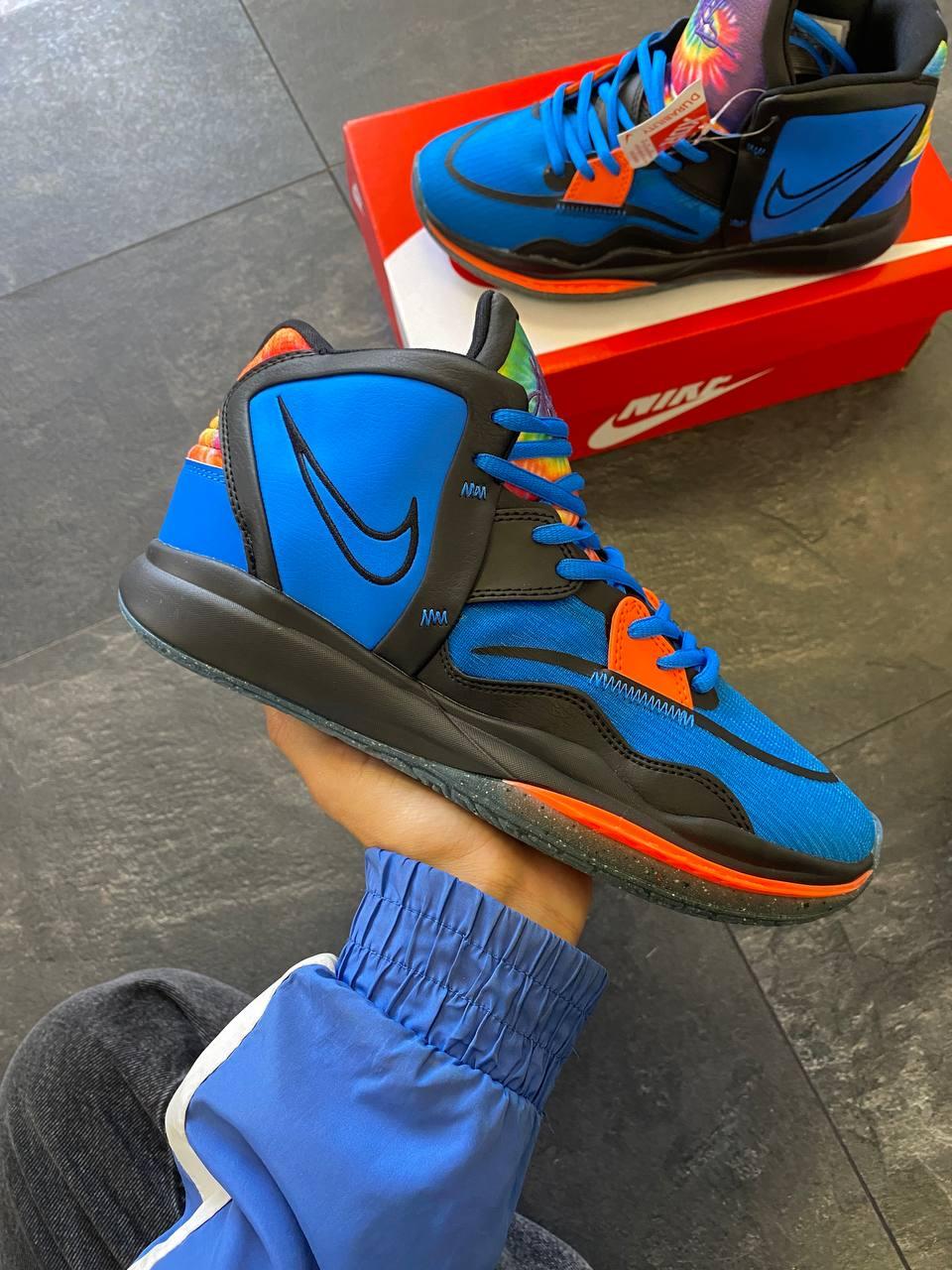 Кросівки чоловічі cині Nike Kyrie 8 Infinity Gets Groovy With Tie-Dye (13860)