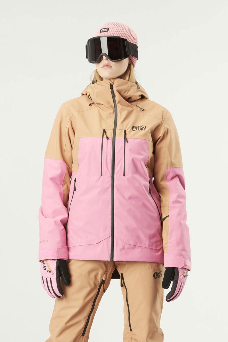 Куртка жіноча Picture Organic Exa Womens 2024 двошарова для лижного спорту та сноубордингу M, Рожевий