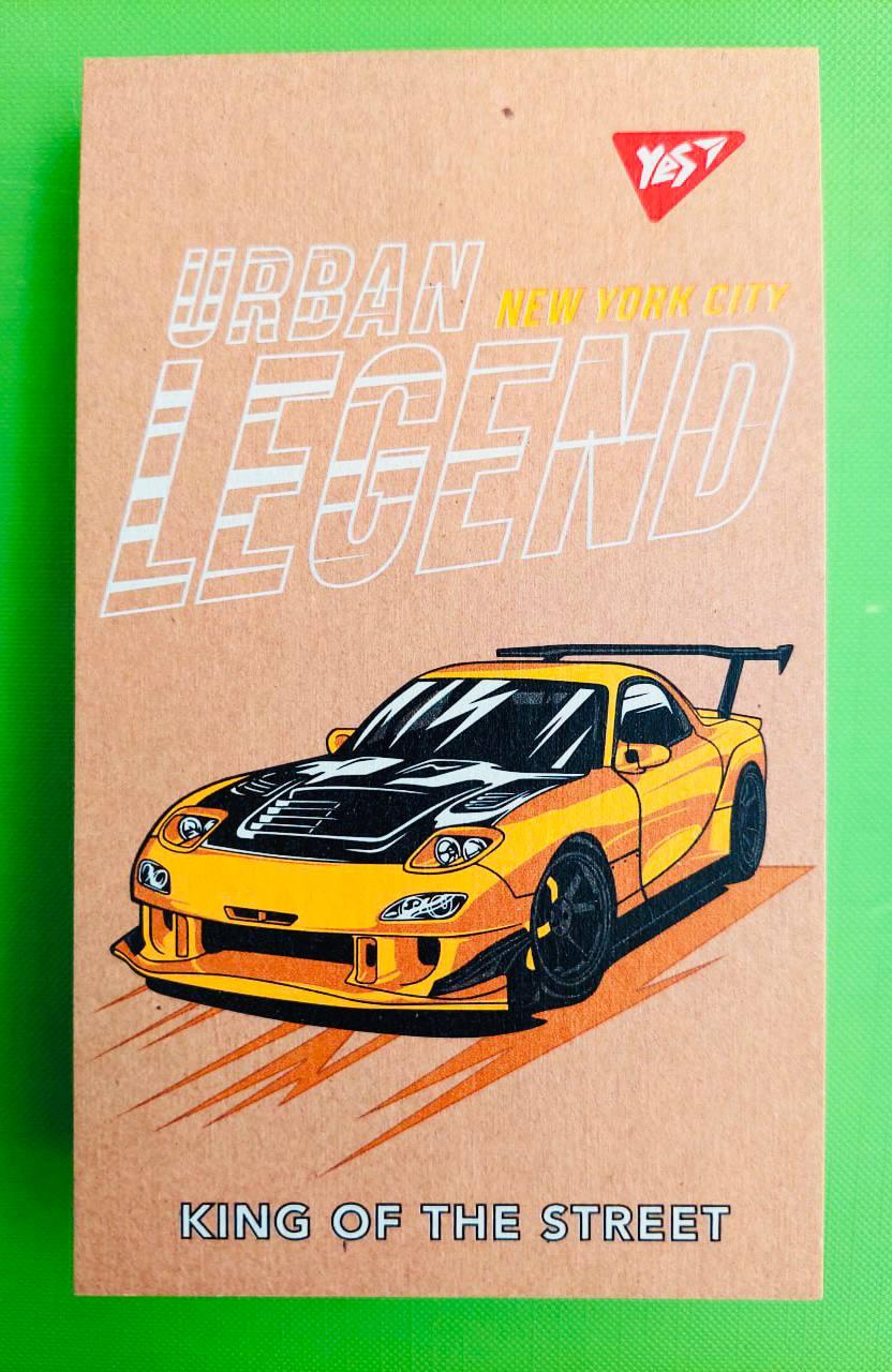 Канц Блокнот А7+/80 # склейка ”YES” /151921/ ”King of the street” білила, крафт (3/252)