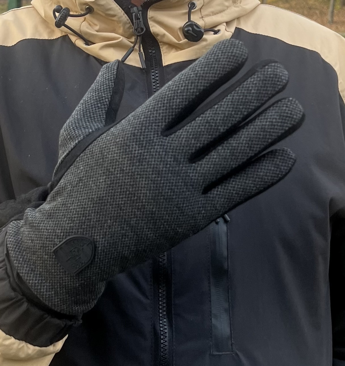 Чоловічі рукавички з кашеміру, фото 1