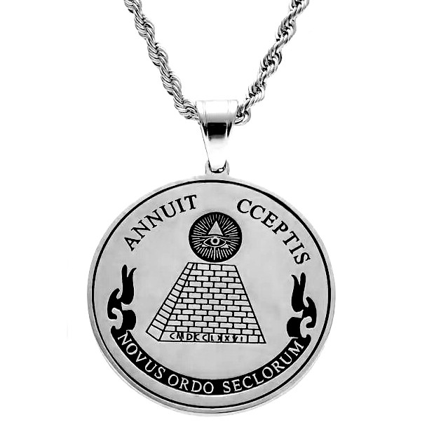 Кулон Око над Пірамідою зі сталі, фото 1
