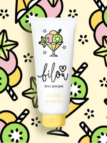 Гель для душу Bilou 200 мл Tropical Kiwi, солодкі ківі, оригінал, фото 1