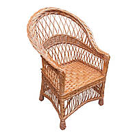 Кресло плетеное из натуральной лозы.