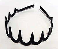 Обруч для волосся Fashion (3,5 см) с зубцами Черные (ОБ107)