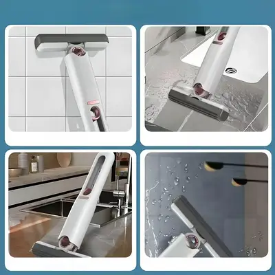 Мінішвабра MINI MOP XL-340 з автовіджимом, легка, для прибирання будинку, авто