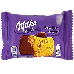 Печиво шоколадні корови Мілка Milka 40g 24шт/ящ (Код: 00-00015337)