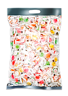 Карамель "Smile candy Mix" MJ 1 кг Українського виробництва тм Make Joy (льодяники смайлик двошарові)