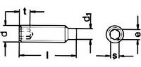 DIN 915 Винт установочный с внутренним шестигранником и цилиндрическим ступенчатым концом