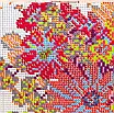 Набір для вишивання за нанесеною на канву схемою "Flowers blooming". AIDA 14CT printed 31*32 см, фото 7