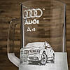 Бокал для пива з гравіюванням Audi A4 670 мл, фото 2