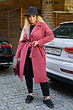 Осіннє пальто батальне 435 ет, фото 6