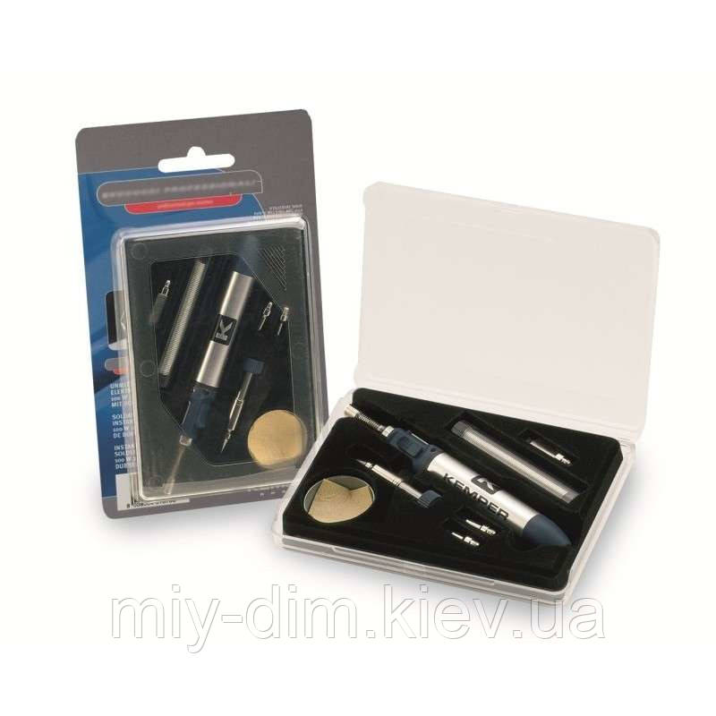 Паяльник газовий міні "Kemper" перезаправний з аксесуарами