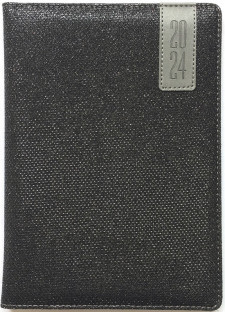 Щоденник датований 2024 А5 штучна шкіра 320 сторінок. MIX