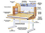 Дитяча парта Mealux Timberdesk-L стіл, що росте, — регульований для занять дитині, фото 9