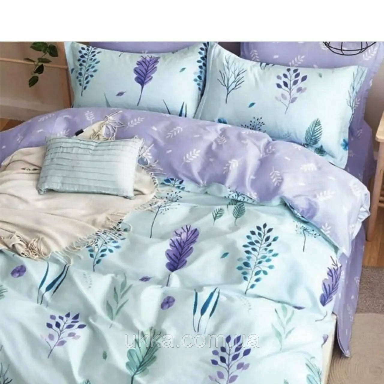 Полуторна постіль бязь бавовна Люпін, фото 1