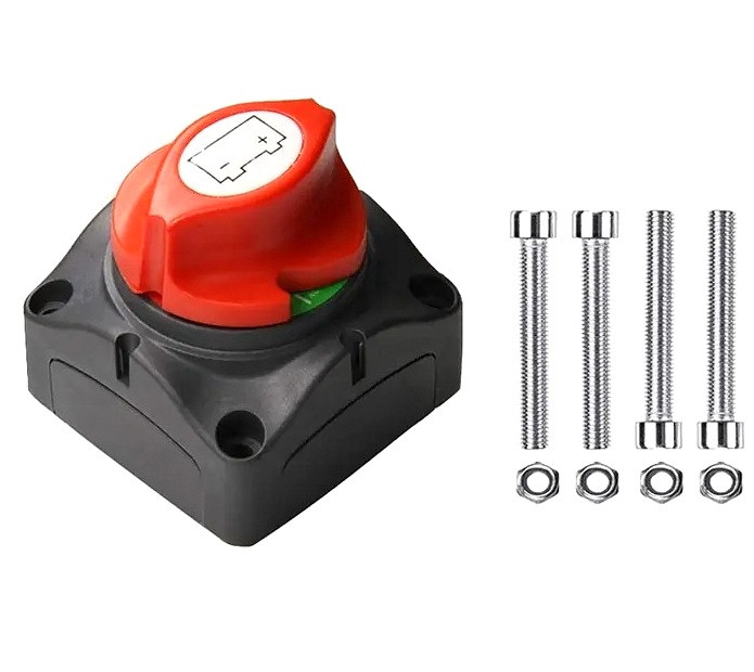 Вимикач маси 12-48В 275A Вимикач живлення батареї накладний, фото 1