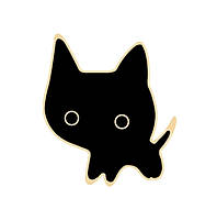 Черный котик значек. Булавка.Брошь.Котики.Милые котики.Эмаль значки.Модный аксессуар.Пины на одежду.