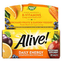 Вітаміни щоденні Alive! 60 таб Nature's Way USA