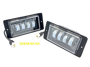 ВАЗ2110-2115  40W фари світлодіодні протитуманні двокольорові врізні v2
